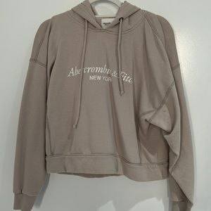 Abercrombie & Fitch beige hoodie